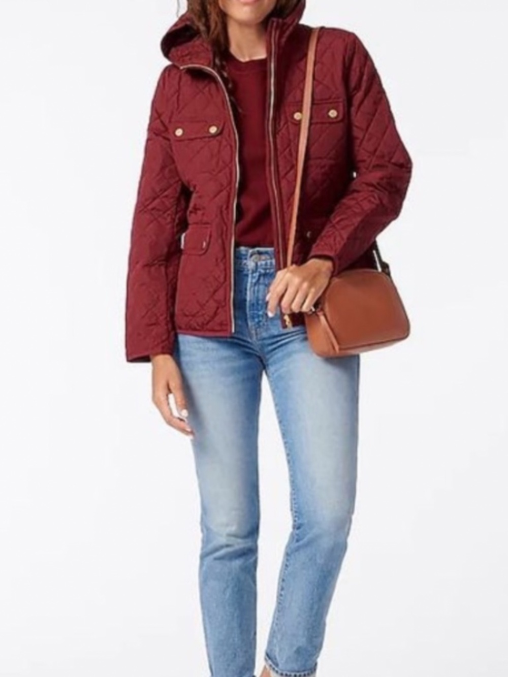 NWT JCrew quilted field jacket with Primaloft